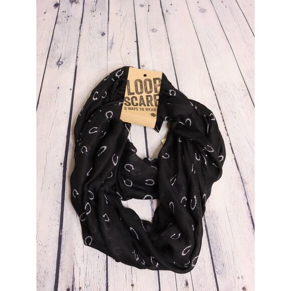 🥚3/30 BNWT Horseshoe Infinity Scarf! - Picture 2 of 5
